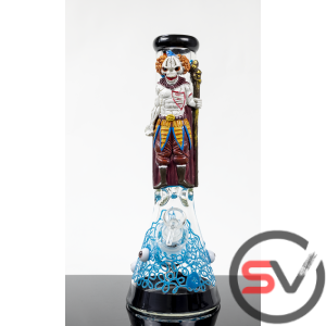 UNDEAD CLOWN WIZARD 3D DESIGN GLASS BEAKER 14inch